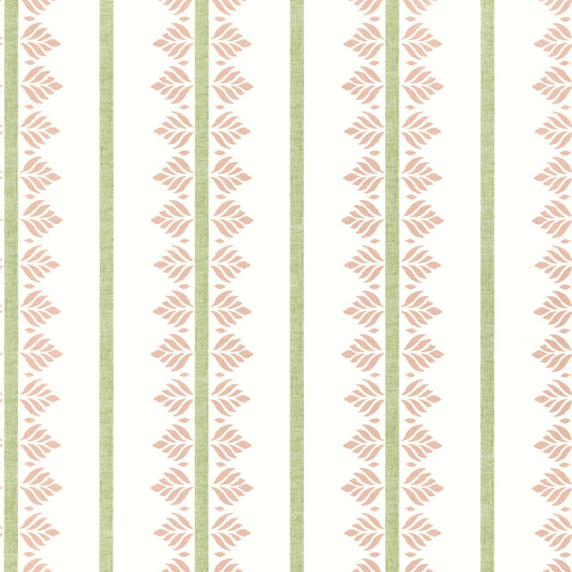 Anna French Fern Stripe Blush Wallpaper