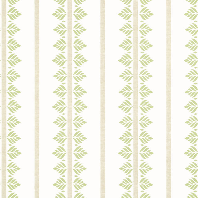 Anna French Fern Stripe Green Wallpaper