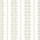 Anna French Fern Stripe Beige Wallpaper