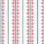 Anna French Fern Stripe Red And Blue Wallpaper