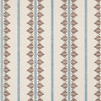 Anna French Fern Stripe Brown And Slate Wallpaper