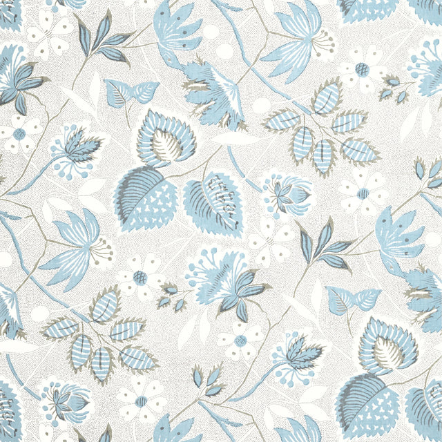 Anna French Indienne Hazel Spa Blue Wallpaper
