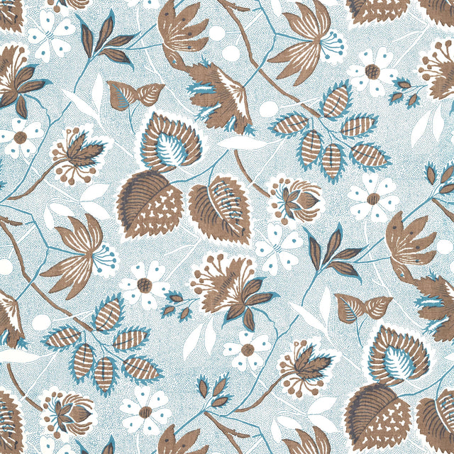 Anna French Indienne Hazel Brown And Slate Wallpaper