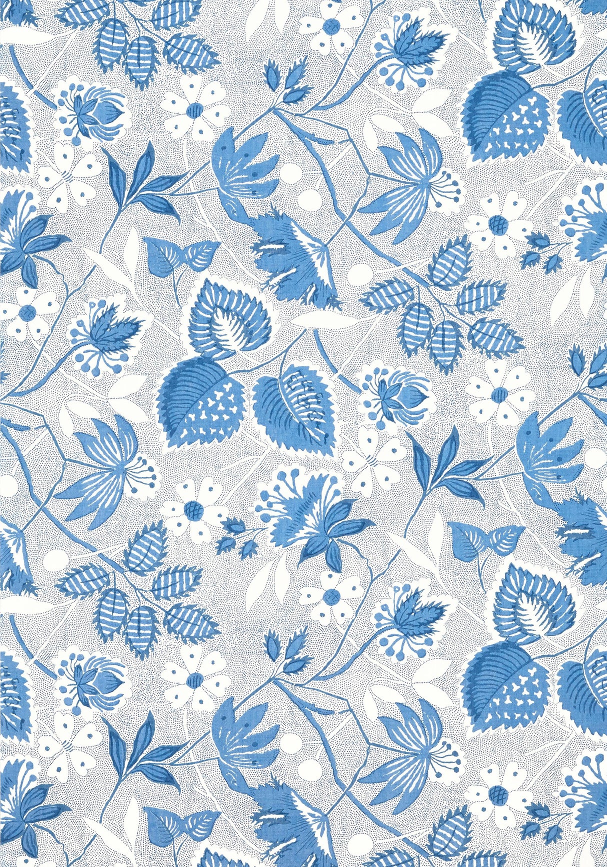 Anna French INDIENNE HAZEL Blue Wallpaper