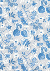Anna French INDIENNE HAZEL Blue Wallpaper