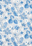Anna French INDIENNE HAZEL Blue Wallpaper