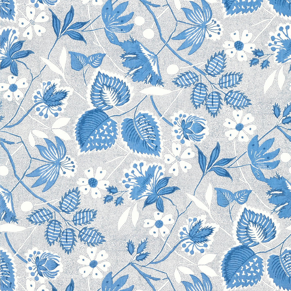 Anna French Indienne Hazel Blue Wallpaper