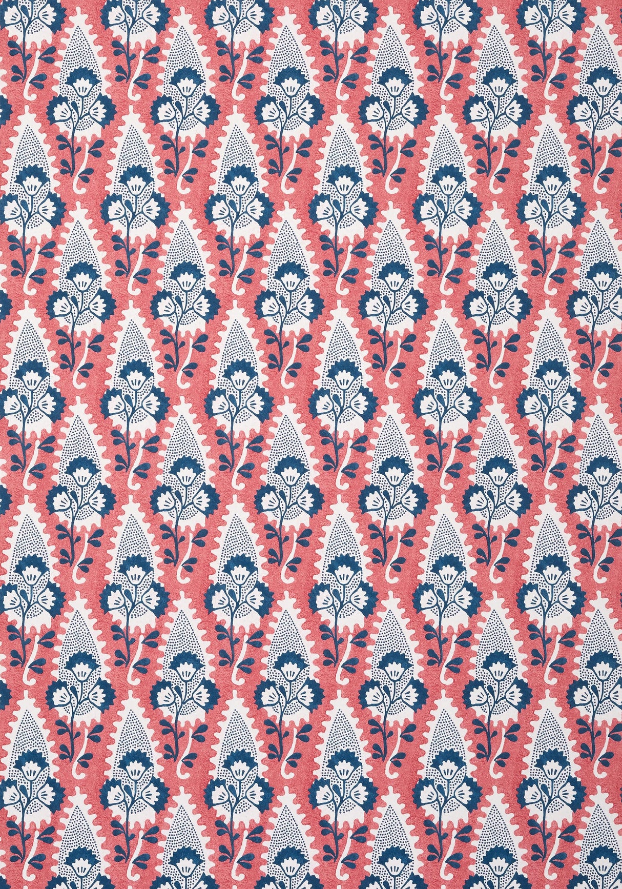 Anna French CORNWALL Red and Blue Wallpaper
