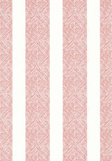 Anna French CLIPPERTON STRIPE Red Wallpaper