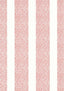 Anna French CLIPPERTON STRIPE Red Wallpaper