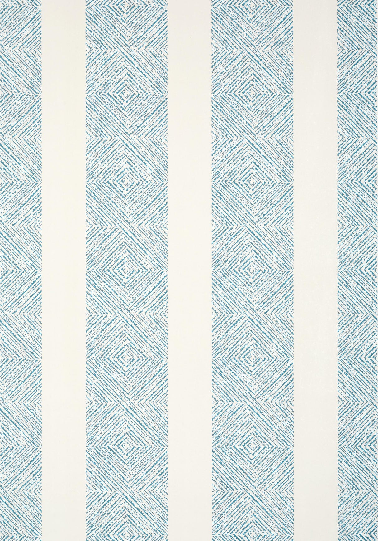 Anna French CLIPPERTON STRIPE Blue on Natural Wallpaper
