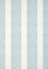 Anna French CLIPPERTON STRIPE Blue on Natural Wallpaper