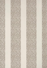 Anna French CLIPPERTON STRIPE Brown on Natural Wallpaper