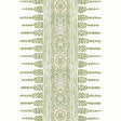 Anna French Javanese Stripe Green And White Wallpaper