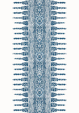 Anna French JAVANESE STRIPE Navy and White Wallpaper
