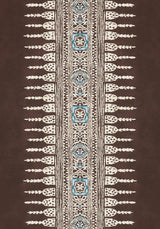 Anna French JAVANESE STRIPE Brown Wallpaper