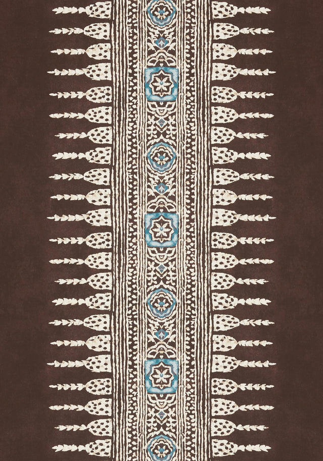 Anna French JAVANESE STRIPE Brown Wallpaper