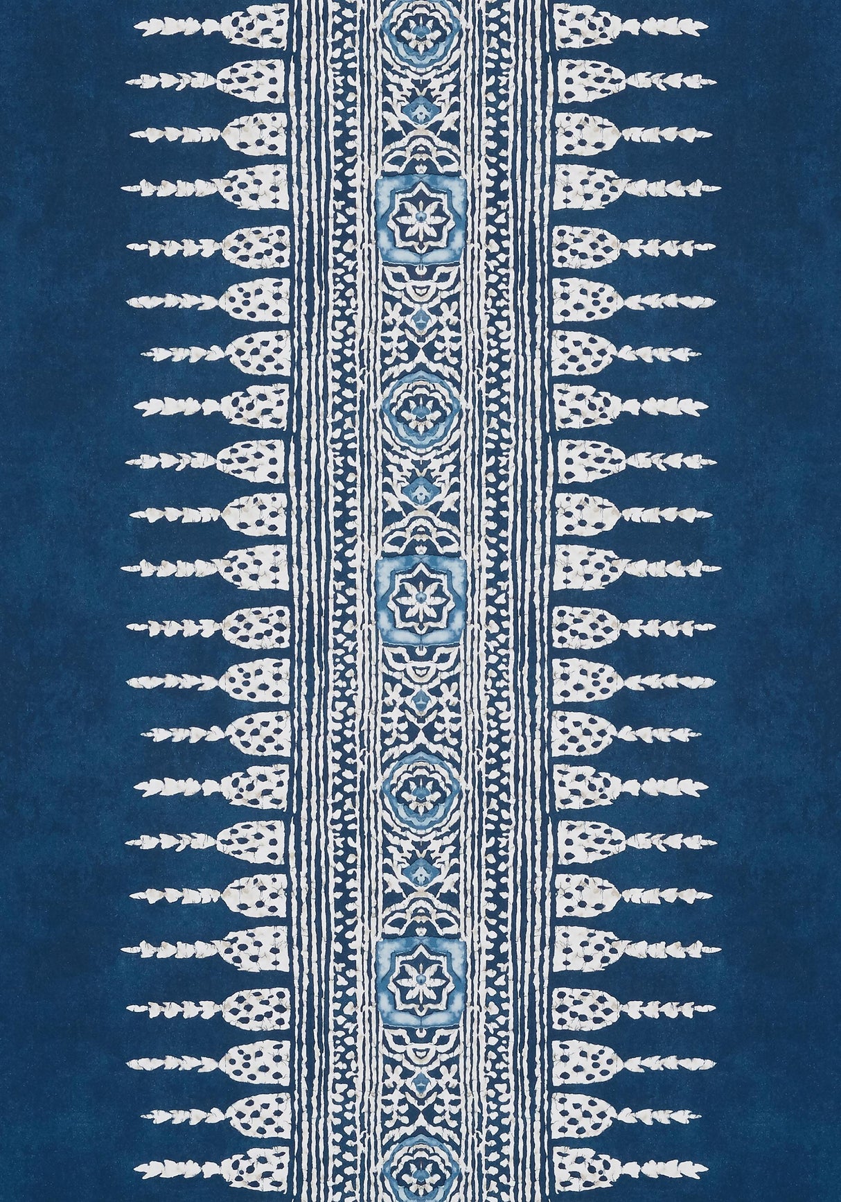 Anna French JAVANESE STRIPE Navy Wallpaper