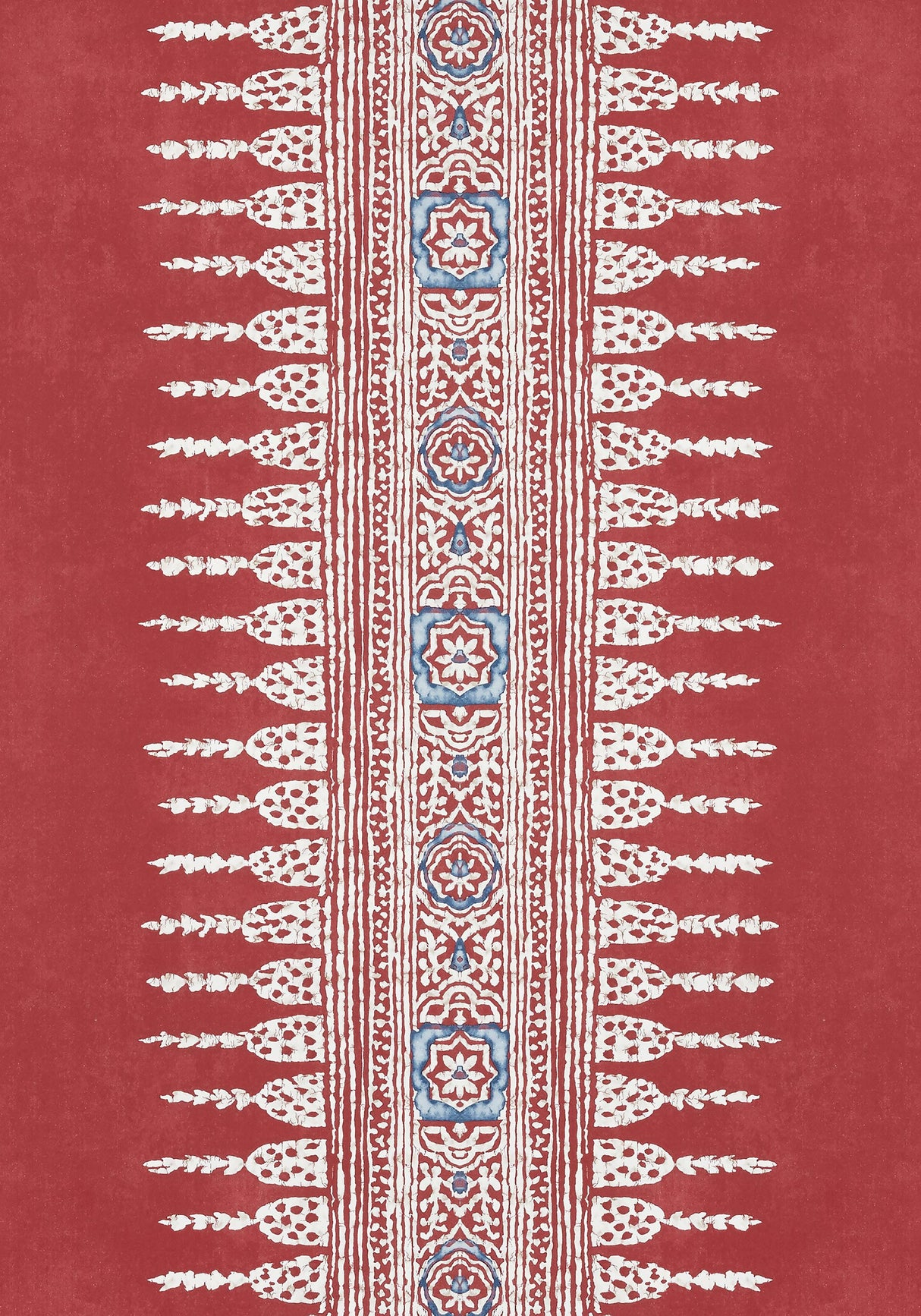Anna French JAVANESE STRIPE Red Wallpaper