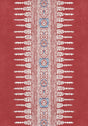 Anna French JAVANESE STRIPE Red Wallpaper