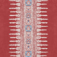 Anna French Javanese Stripe Red Wallpaper