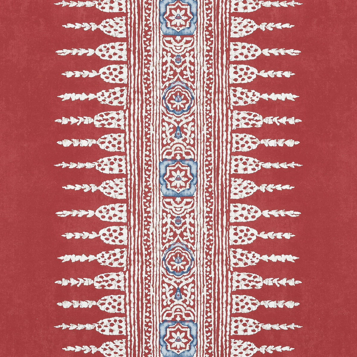 Anna French Javanese Stripe Red Wallpaper