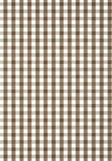 Anna French SAYBROOK CHECK Brown Wallpaper