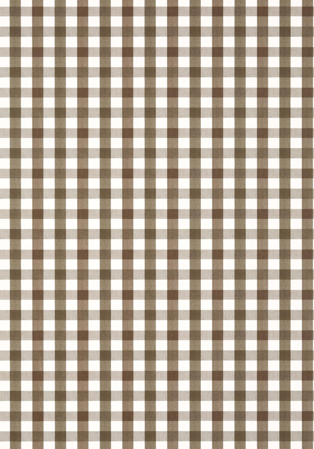 Anna French SAYBROOK CHECK Brown Wallpaper