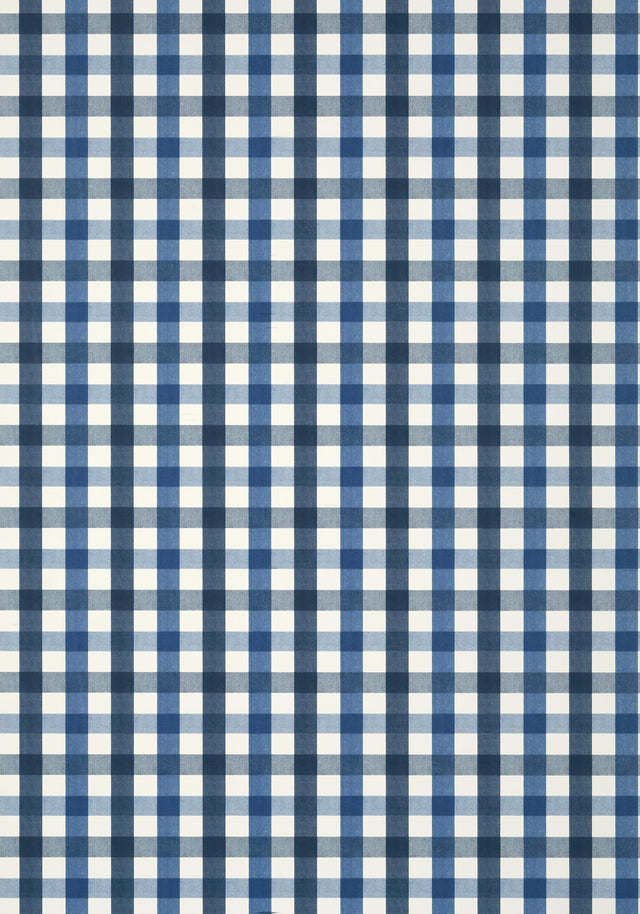 Anna French SAYBROOK CHECK Navy Wallpaper