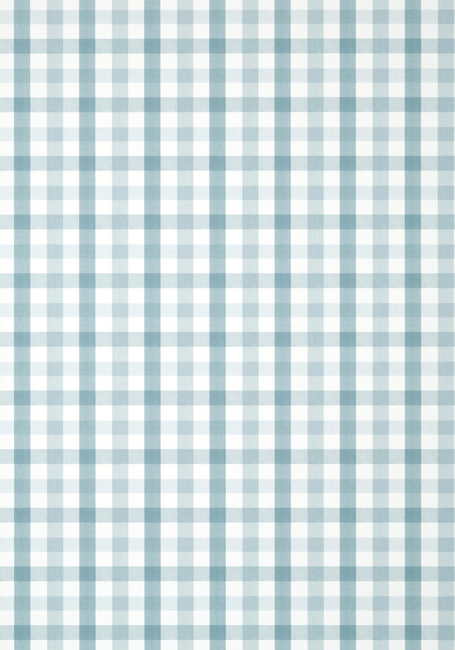 Anna French SAYBROOK CHECK Spa Blue Wallpaper