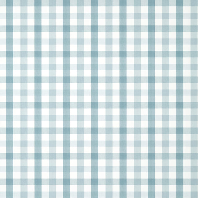 Anna French Saybrook Check Spa Blue Wallpaper