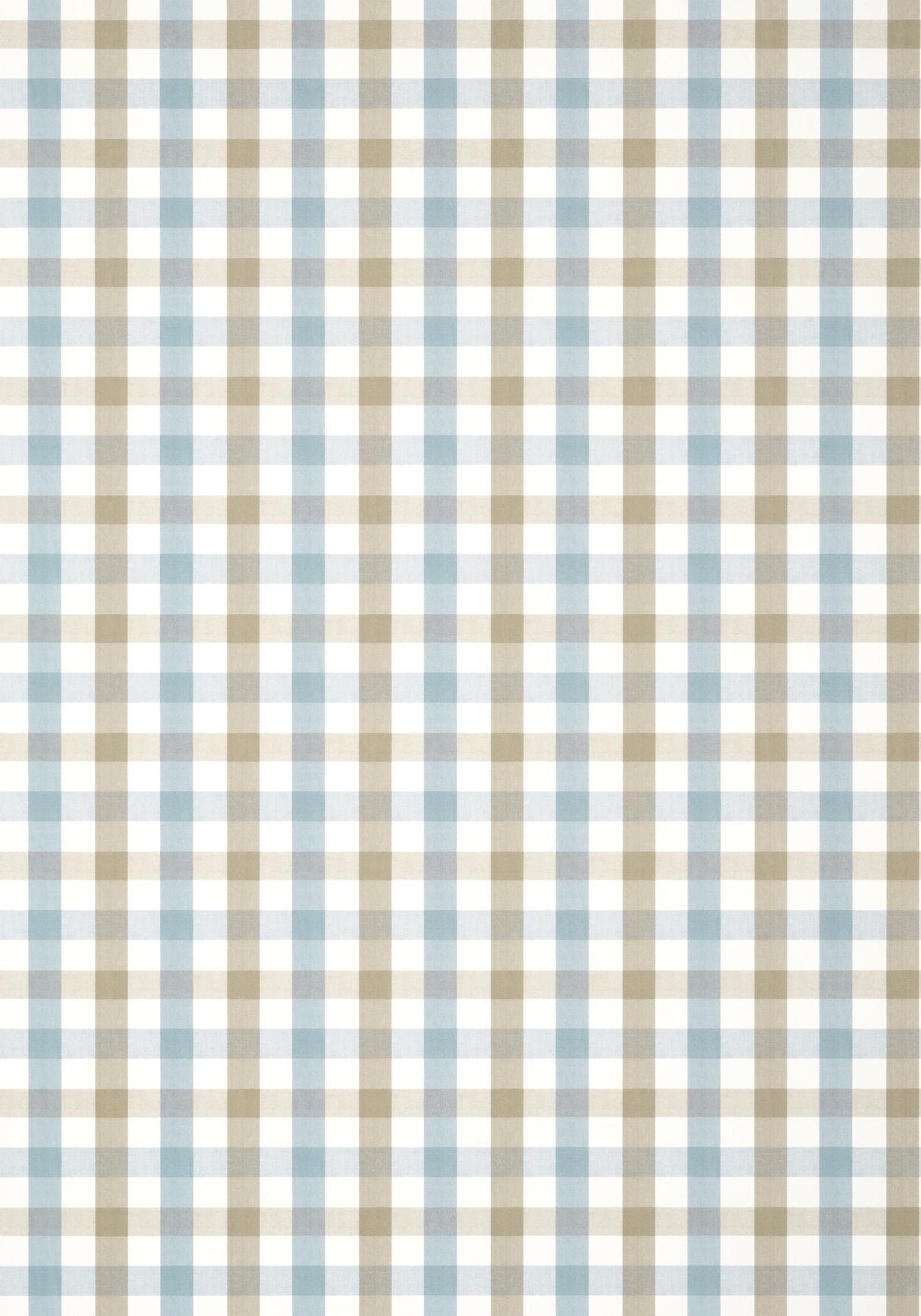 Anna French SAYBROOK CHECK Spa Blue and Beige Wallpaper