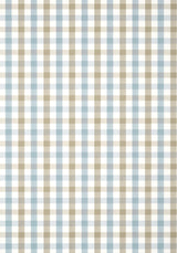Anna French SAYBROOK CHECK Spa Blue and Beige Wallpaper