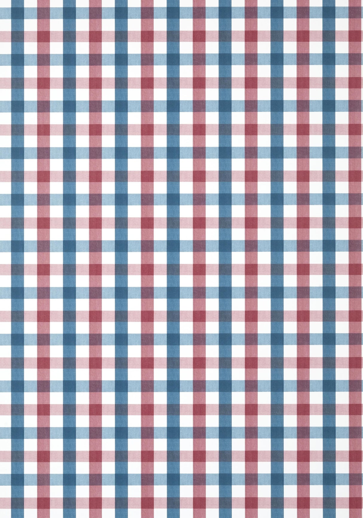 Anna French SAYBROOK CHECK Red and Blue Wallpaper