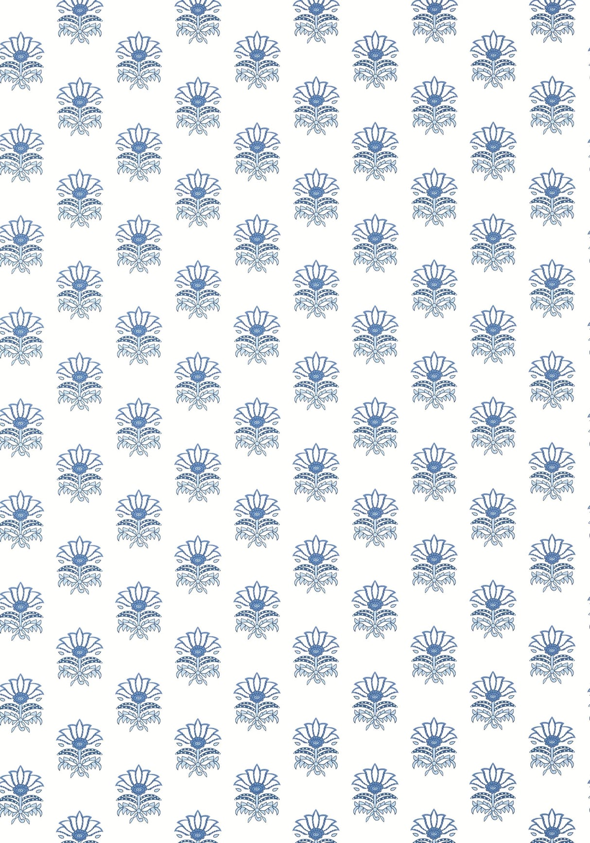 Anna French MILFORD Blue Wallpaper