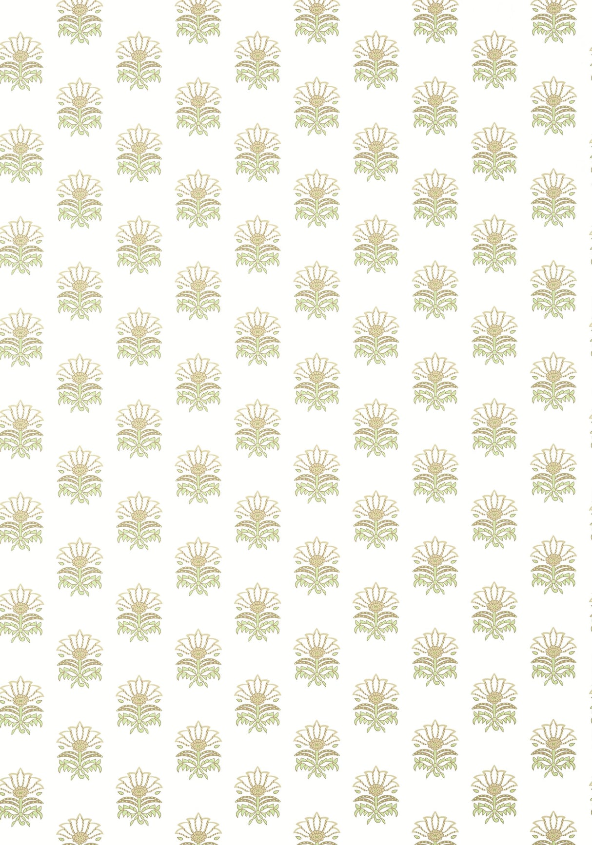 Anna French MILFORD Beige and Green Wallpaper