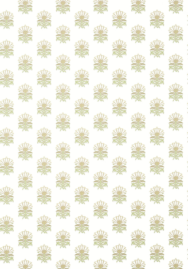 Anna French MILFORD Beige and Green Wallpaper