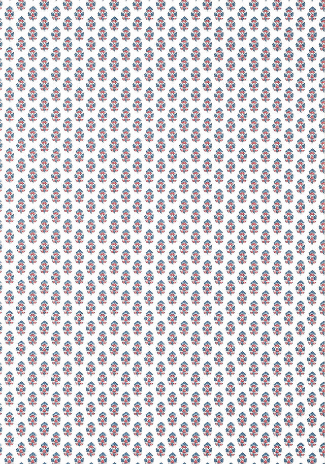 Anna French JULIAN Red and Blue Wallpaper
