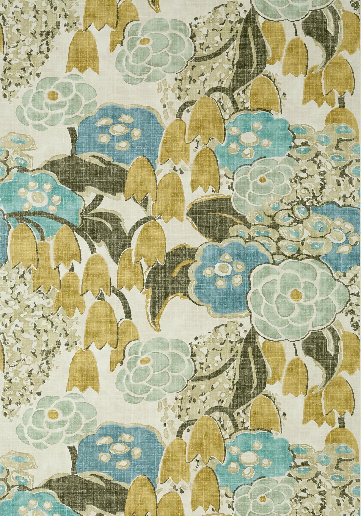 Anna French LAURA Sage and Gold Wallpaper