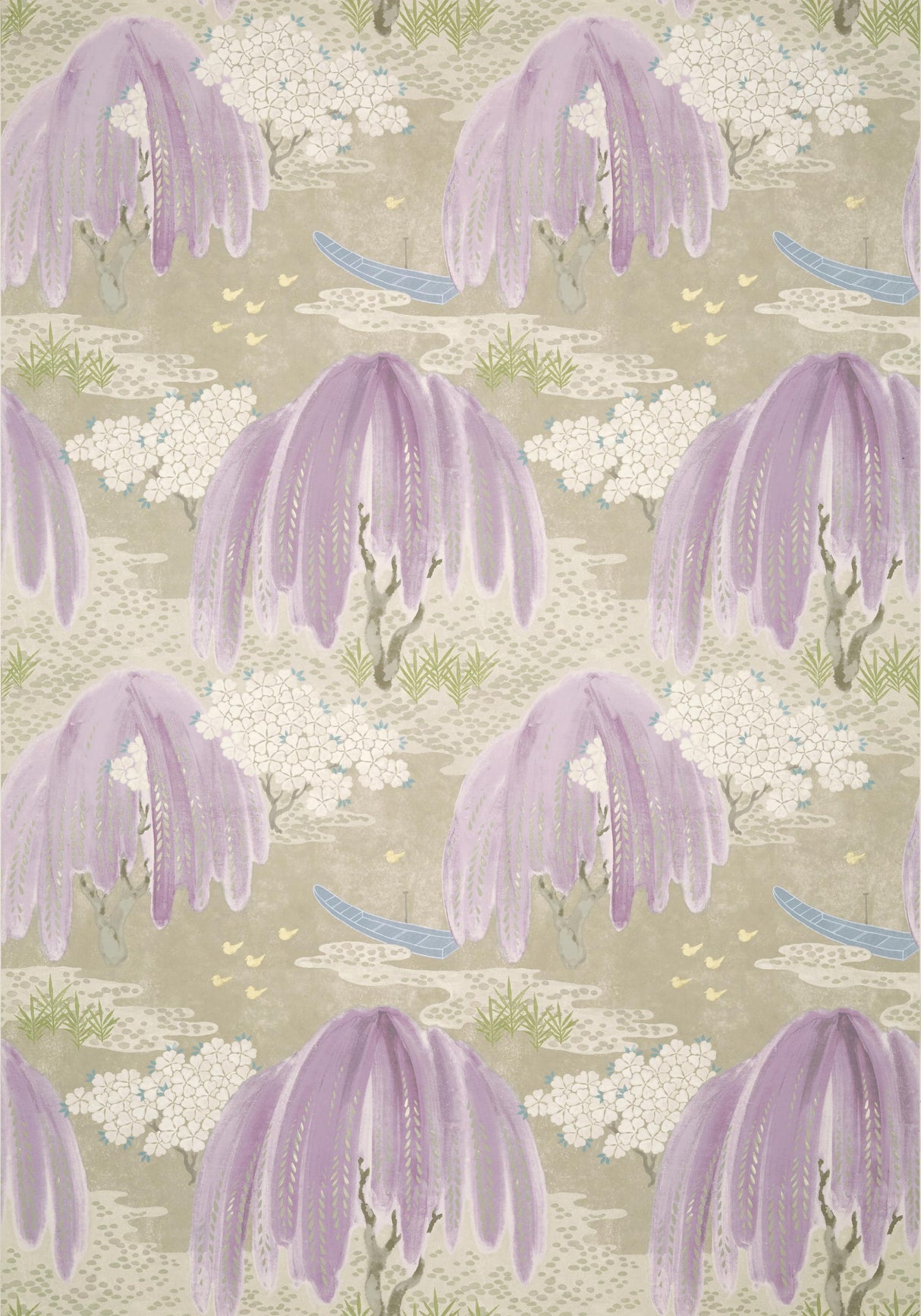 Anna French WILLOW TREE Lavender Wallpaper