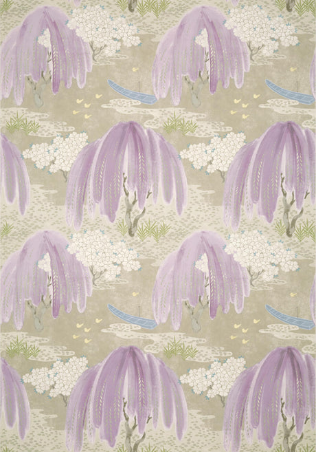 Anna French WILLOW TREE Lavender Wallpaper