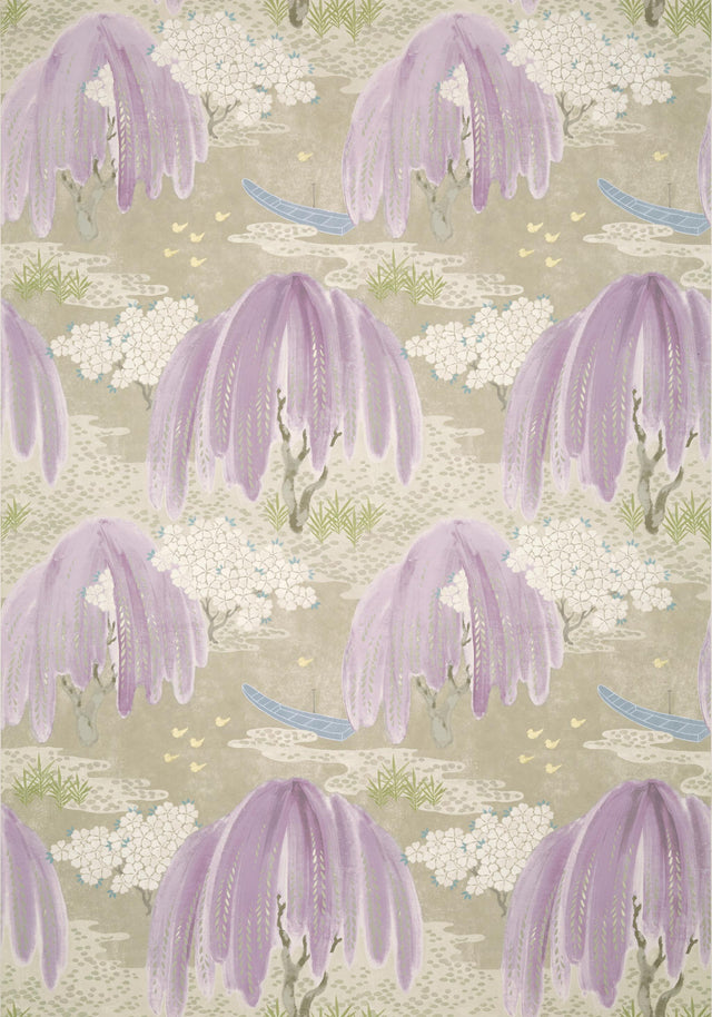 Anna French WILLOW TREE Lavender Wallpaper