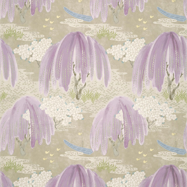 Anna French Willow Tree Lavender Wallpaper