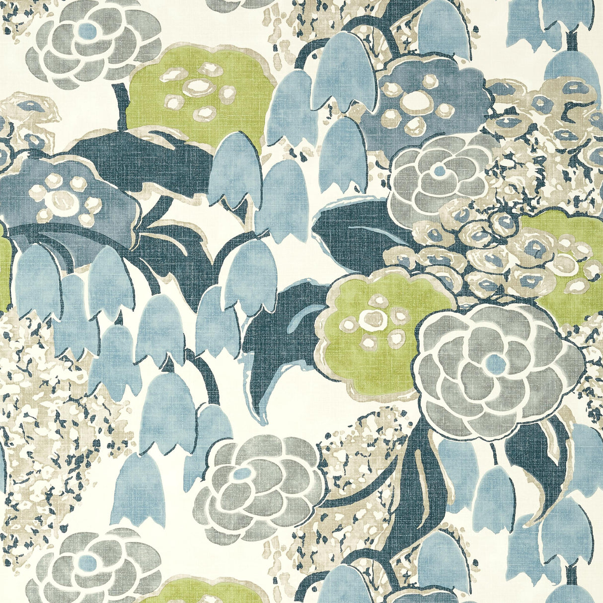 Anna French Laura Citrus And Blue Wallpaper