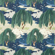 Anna French Willow Tree Navy Wallpaper