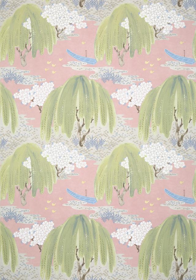 Anna French WILLOW TREE Blush Wallpaper