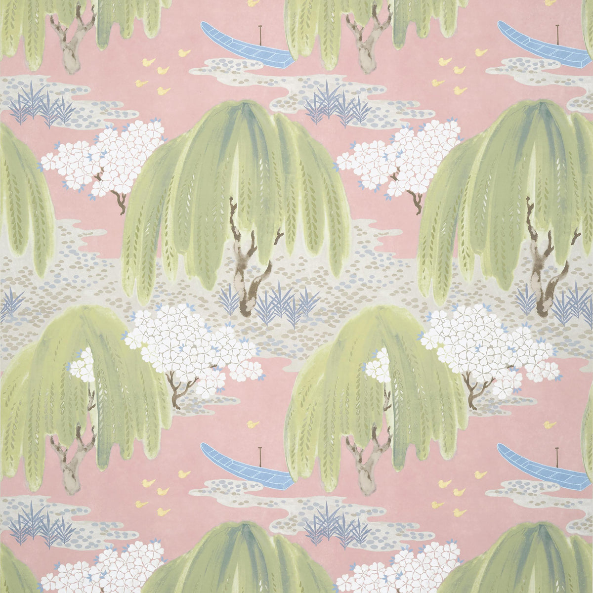 Anna French Willow Tree Blush Wallpaper