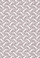 Anna French BLOOMSBURY SQUARE Plum Wallpaper