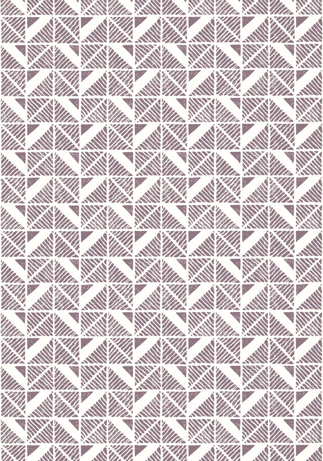 Anna French BLOOMSBURY SQUARE Plum Wallpaper