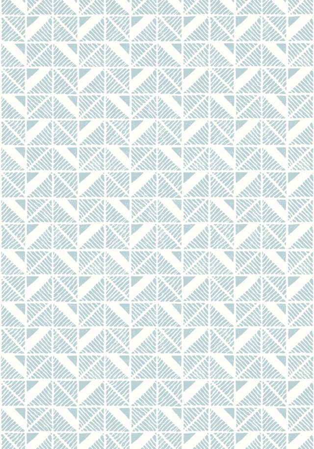Anna French BLOOMSBURY SQUARE Soft Blue Wallpaper